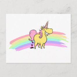 Einhorn Postkarte