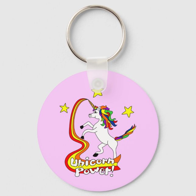 Einhorn Power! Schlüsselanhänger (Vorderseite)
