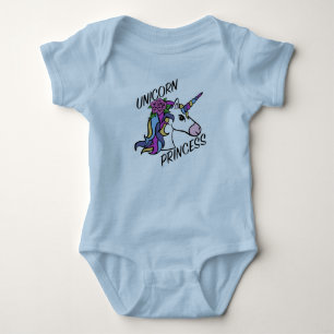 Einhorn Prinzessin Design - Baby Jersey Bodysuit Strampler