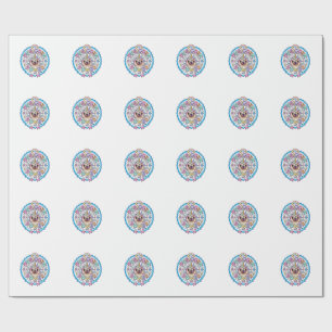 Einhorn Pugicorn Power Lustig Süß Geschenk Design_ Geschenkpapier