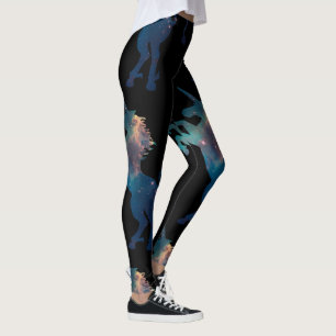 Einhorn-Raum-Muster Leggings