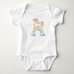 Einhorn Regenbogen Baby Strampler