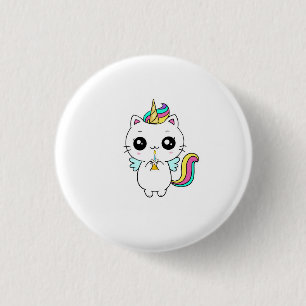 Einhorn, Regenbogen Einhorn, süß Button
