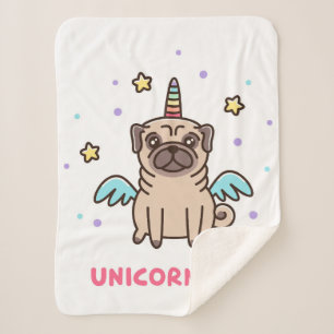 Einhorn-Regenbogen-Hund Sherpadecke