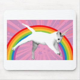 Einhorn-Regenbogen-Katze Mousepad