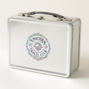 Einhorn-Reiseklub Original Zazzle Design_1 Metall Brotdose