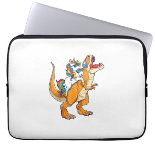 Einhorn Reitender T Rex Männer Frauen Dinosaurier Laptopschutzhülle