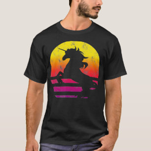 Einhorn Retro-Stil Vintage T-Shirt