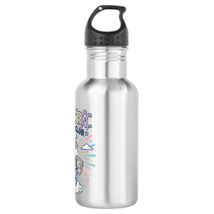 Einhorn-Ritter-Club Druckfertige Bekleidung Grafik Edelstahlflasche