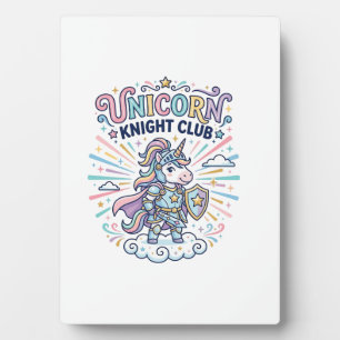 Einhorn-Ritter-Club Druckfertige Bekleidung Grafik Fotoplatte