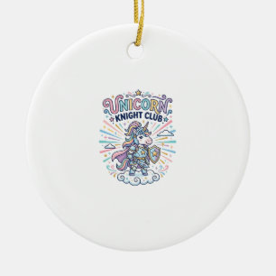 Einhorn-Ritter-Club Druckfertige Bekleidung Grafik Keramik Ornament