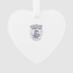 Einhorn-Ritter-Club Druckfertige Bekleidung Grafik Ornament