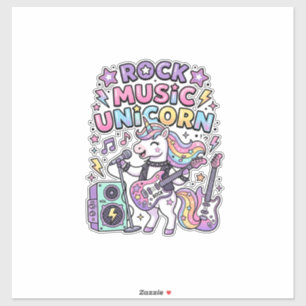 Einhorn Rock Musik Einhorn Charm Markt Ar Aufkleber