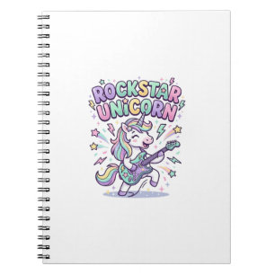 Einhorn Rockstar Einhorn Charmante Bekleidung Graf Notizblock