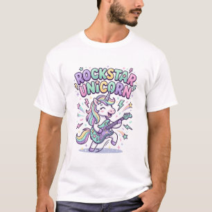 Einhorn Rockstar Einhorn Charmante Bekleidung Graf T-Shirt