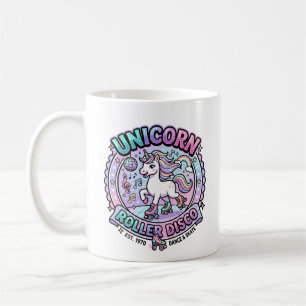 Einhorn Roller Disco POD Fertige Marktplatz-Grafik Kaffeetasse