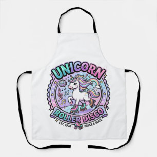 Einhorn Roller Disco POD Fertige Marktplatz-Grafik Schürze