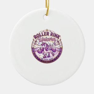Einhorn-Roller-Rink Einhorn POD Fertig Merch Desig Keramik Ornament