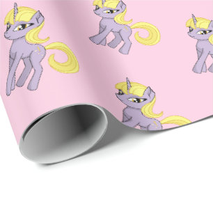 Einhorn Rosa Geschenkpapier für kleine Mädchen