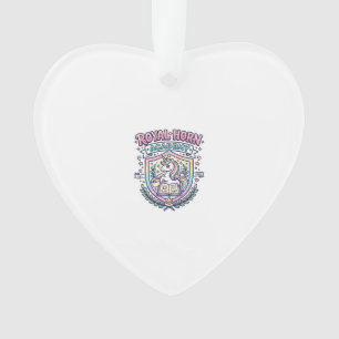 Einhorn Royal Horn Akademie Fettgedruckter Schrift Ornament
