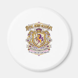 Einhorn Royal Horn Akademie Stylishes Zazzle Desig Magnet