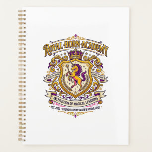 Einhorn-Royal-Horn-Akademie Stylishes Zazzle-Desig Planer
