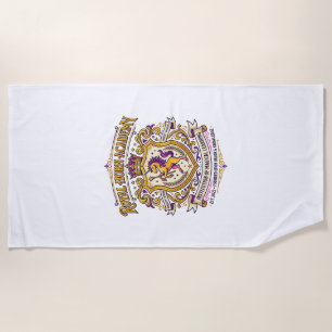 Einhorn-Royal-Horn-Akademie Stylishes Zazzle-Desig Strandtuch