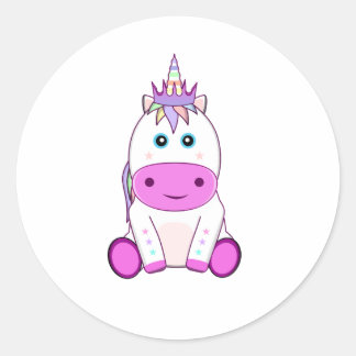 Einhorn Runder Aufkleber