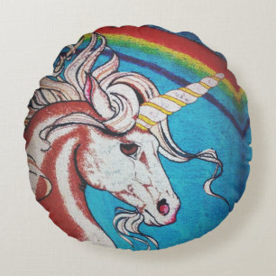 Einhorn Rundes Kissen