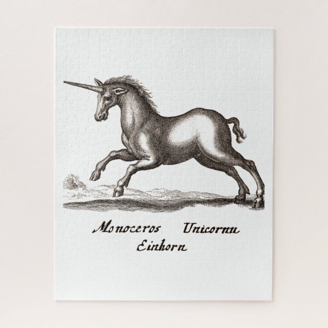 Einhorn-Running-Magie zeichnend (Vertikal)