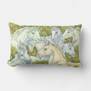 Einhorn-Sammel-Fantasie-Herde LUMBAR KISSEN