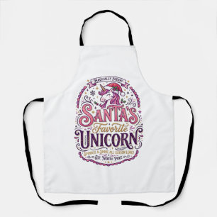 Einhorn-Santa-Einlieblings-Einhorn Schürze