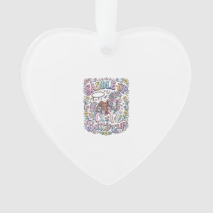 Einhorn Sattel hoch Butterblume Farbige weiße Hint Ornament