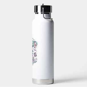 Einhorn Schleichendes Magisches Retro-Stil T-Shirt Trinkflasche