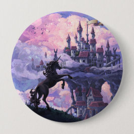 Einhorn-Schloss Button