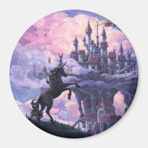 Einhorn-Schloss Magnet