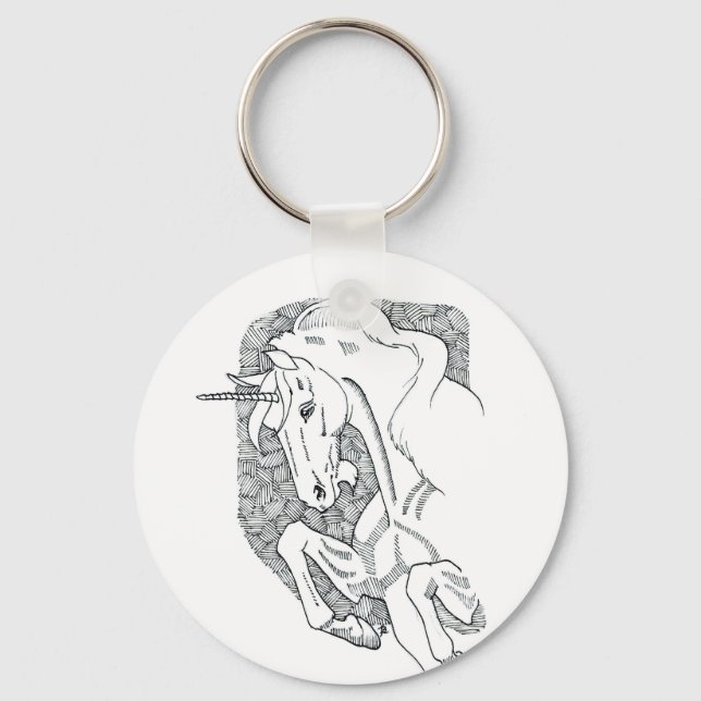 Einhorn Schlüsselanhänger (Vorderseite)