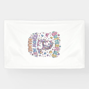 Einhorn Schmetterlinge kennen meinen Namen Charman Banner