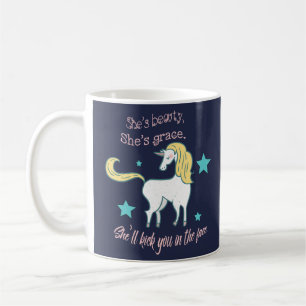Einhorn, Schönheit, Anmut, treten herein das Kaffeetasse