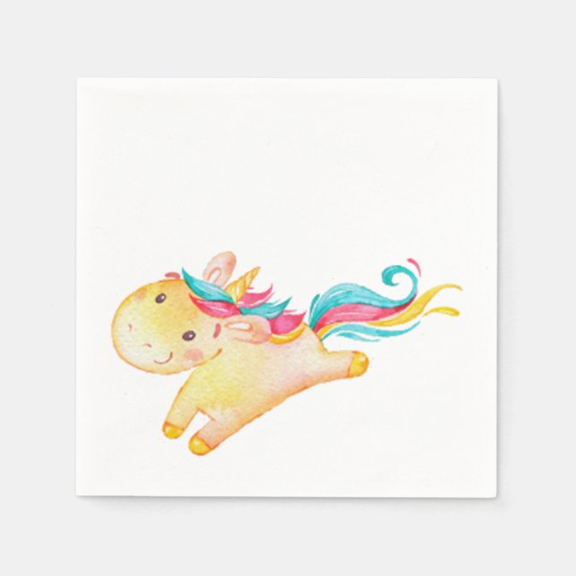 Einhorn Serviette (Vorderseite)