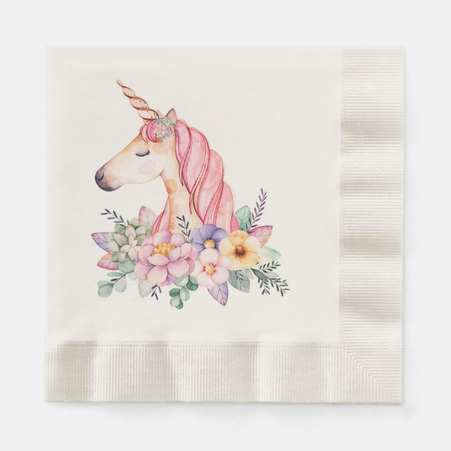 Einhorn Serviette (Vorderseite)