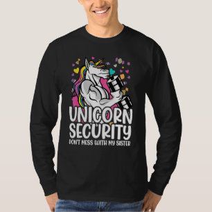 Einhorn-Sicherheitsspielzeug Fass meine Schwester  T-Shirt