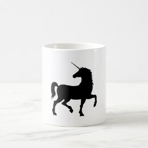Einhorn-Silhouette Kaffeetasse