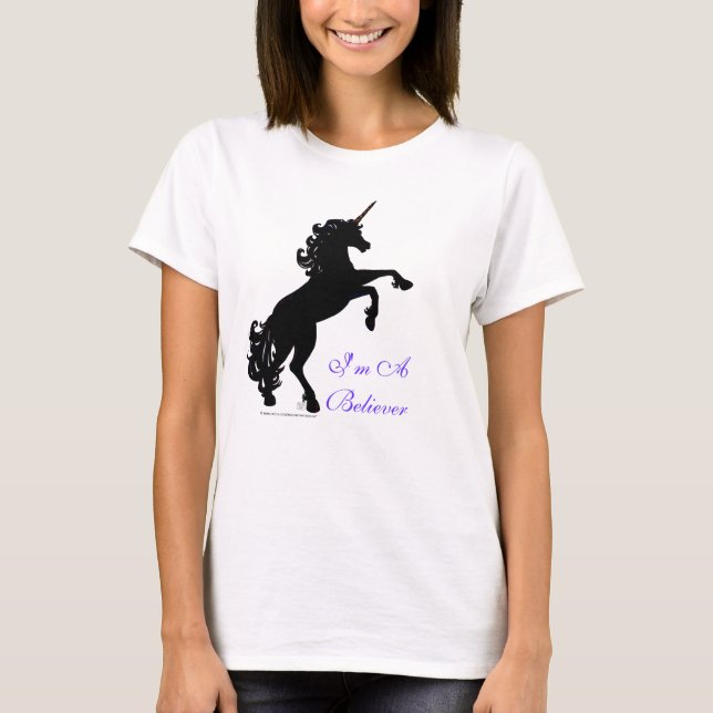 Einhorn-Silhouette T-Shirt (Vorderseite)