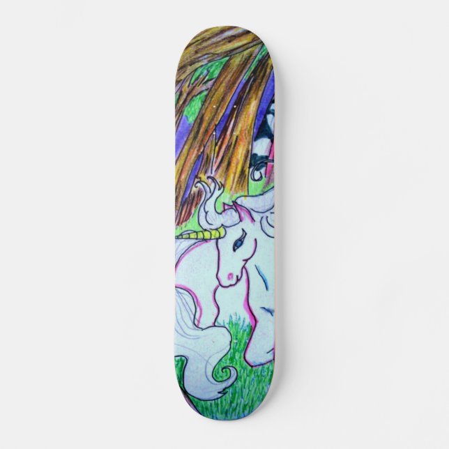 Einhorn-Skateboard Skateboard (Vorderseite)