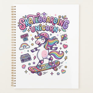 Einhorn Skateboarding Einhorn Fettgedruckte Typogr Planer
