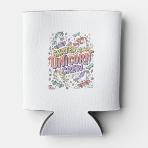 Einhorn Skater Einhorn Crew Whimsical Zazzle Desig Dosenkühler