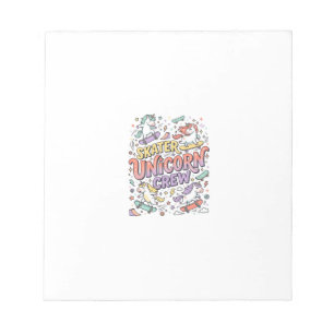 Einhorn Skater Einhorn Crew Whimsical Zazzle Desig Notizblock