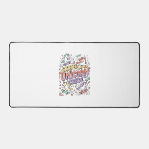 Einhorn Skater Einhorn Crew Whimsical Zazzle Desig Schreibtischunterlage