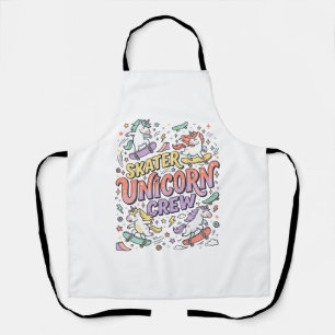 Einhorn Skater Einhorn Crew Whimsical Zazzle Desig Schürze